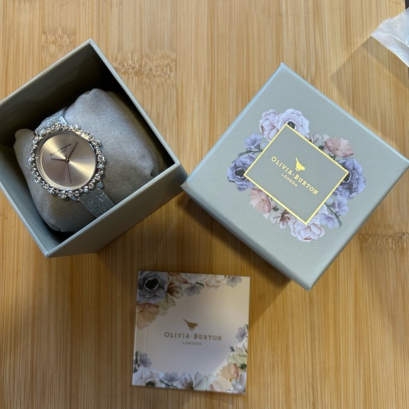 Olivia Burton Under The Sea Bejewelled All Silver Watch With 30mm Face - Picture 7 of 9